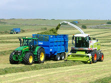 To make better grass silage, rapid wilt and use an effective silage additive