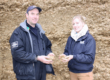 The additional sheeting costs are justified by less crop wastage and higher silage quality according to Jonathon Jackson and Jennifer Hitchman.